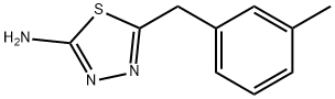 5-(3-メチルベンジル)-1,3,4-チアジアゾール-2-アミン 化学構造式