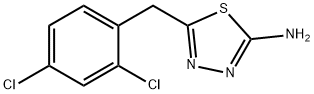 5-(2,4-ジクロロベンジル)-1,3,4-チアジアゾール-2-アミン 化学構造式