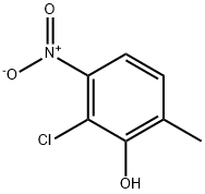 2-クロロ-6-メチル-3-ニトロフェノール 塩化物 化学構造式
