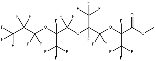 PERFLUORO-2,5,8-TRIMETHYL-3,6,9-TRIOXADODECANOIC ACID METHYL ESTER Structure