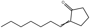 2-heptylidenecyclopentan-1-one Structure