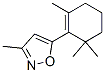 3-methyl-5-(2,6,6-trimethyl-1-cyclohexen-1-yl)isoxazole Structure