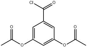 3,5-ビス(アセチルオキシ)ベンゾイルクロリド 化学構造式