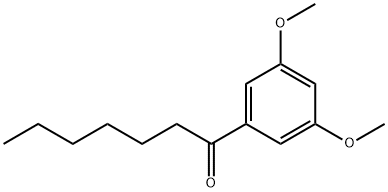 1-(3,5-ジメトキシフェニル)ヘプタン-1-オン 化学構造式