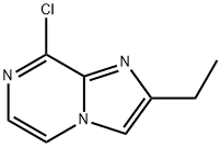 8-クロロ-2-エトイルイミダゾール[1,2-A]ピラジン 化学構造式