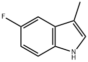 5-氟-3-甲基吲哚,392-13-2,结构式