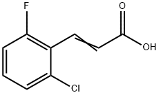 2-CHLORO-6-FLUOROCINNAMIC ACID Struktur