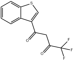 4,4,4-TRIFLUORO-1-(BENZO-[B]-THIOPHEN-3-YL)BUTANE-1,3-DIONE Struktur