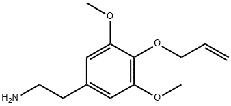 3,5-Dimethoxy-4-(2-propenyloxy)benzeneethanamine Structure