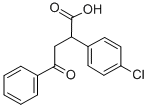 2-(4-クロロフェニル)-4-オキソ-4-フェニルブタン酸 化学構造式