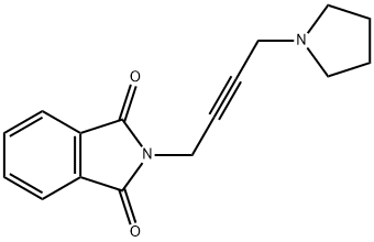 N-[4-(1-Pyrrolidinyl)-2-butynyl]phthalimide,3921-97-9,结构式