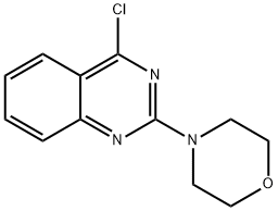 4-クロロ-2-モルホリノキナゾリン 化学構造式