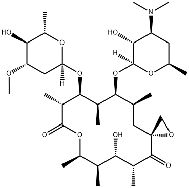 竹桃霉素, 3922-90-5, 结构式