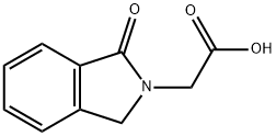 (1-氧-1,3-二氢-异吲哚-2-YL)乙酸 结构式