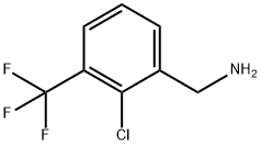 2-クロロ-3-(トリフルオロメチル)ベンジルアミン 化学構造式