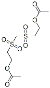2-(2-acetyloxyethylsulfonylmethylsulfonyl)ethyl acetate Structure