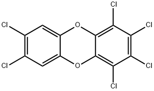 1,2,3,4,7,8-六氯二苯并-对-二恶英, 39227-28-6, 结构式