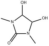 1,3-ジメチル-4,5-ジヒドロキシ-2-イミダゾリノン 化学構造式