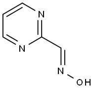 (E)-2-Pyrimidinecarboxaldehyde oxime Struktur