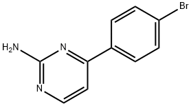 4-(4-BROMOPHENYL)PYRIMIDIN-2-AMINE 化学構造式