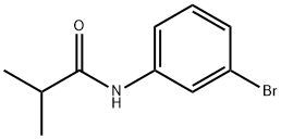 N-(3-ブロモフェニル)-2-メチルプロパンアミド 化学構造式