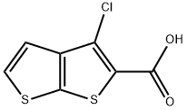 3-氯噻吩并[2,3-B]噻吩-2-羧酸,39244-08-1,结构式
