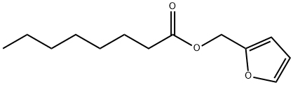 オクタン酸(2-フラニル)メチル 化学構造式