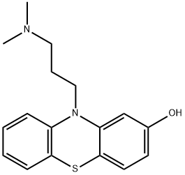 8-ヒドロキシ-10-[3-(ジメチルアミノ)プロピル]-10H-フェノチアジン 化学構造式