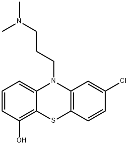 8-クロロ-10-[3-(ジメチルアミノ)プロピル]-10H-フェノチアジン-4-オール 化学構造式