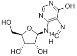 INOSINE-8-14C Struktur