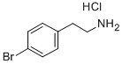 2-(4-ブロモフェニル)エチルアミン塩酸塩 化学構造式