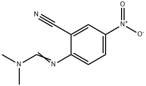 2-(ジメチルアミノメチレンアミノ)-5-ニトロベンゾニトリル 化学構造式