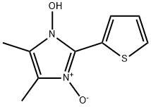 1H-Imidazole, 1-hydroxy-4,5-dimethyl-2-(2-thienyl)-, 3-oxide (9CI) 结构式