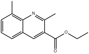2,8-DIMETHYLQUINOLINE-3-CARBOXYLIC ACID ETHYL ESTER Structure