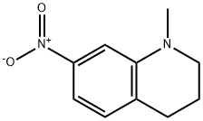 1-メチル-7-ニトロ-1,2,3,4-テトラヒドロキノリン 化学構造式