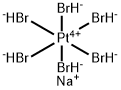 ヘキサブロモ白金(IV)酸ナトリウム6水和物 化学構造式