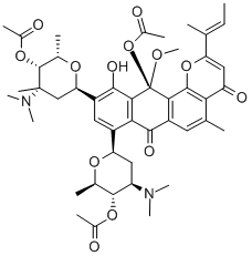Acetylkidamycin, 39293-24-8, 结构式
