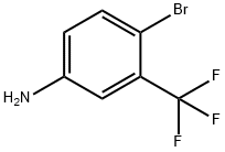 3-三氟甲基-4-溴苯胺,393-36-2,结构式