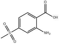 2-AMINO-4-(METHYLSULFONYL)BENZOICACID
 Struktur