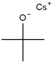 cesium 2-methylpropan-2-olate  Struktur