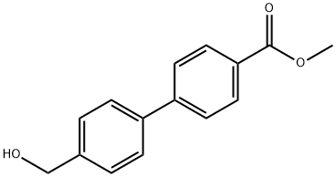 Methyl 4-(4-hydroxymethylphenyl)benzoate Struktur