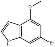 6-ブロモ-4-メトキシインドール 化学構造式