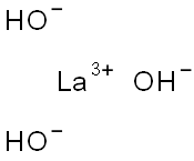lanthanum(+3) cation trihydroxide Struktur