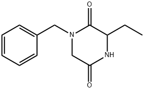 1-BENZYL-3-ETHYL-PIPERAZINE-2,5-DIONE Struktur