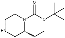 R-1-BOC-2-乙基哌嗪, 393781-70-9, 结构式