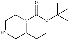 1-BOC-2-乙基哌嗪,393781-71-0,结构式