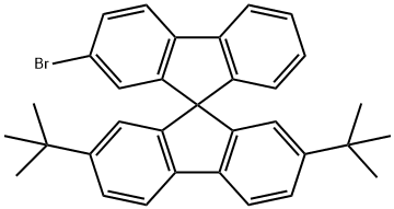 2-溴-2,7-二叔丁基-9,9-螺二芴,393841-81-1,结构式