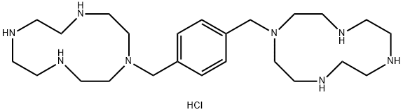 1,1'-[1,4-PHENYLENEBIS-(METHYLENE)]-BIS-(1,4,7,10-TETRAAZACYCLODODECANE) OCTAHYDROCHLORIDE Structure