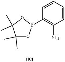 (2-AMINOPHENYL)BORONIC ACID PINACOL ESTER HYDROCHLORIDE Structure