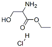2-アミノ-3-ヒドロキシプロパン酸エチル塩酸塩 化学構造式